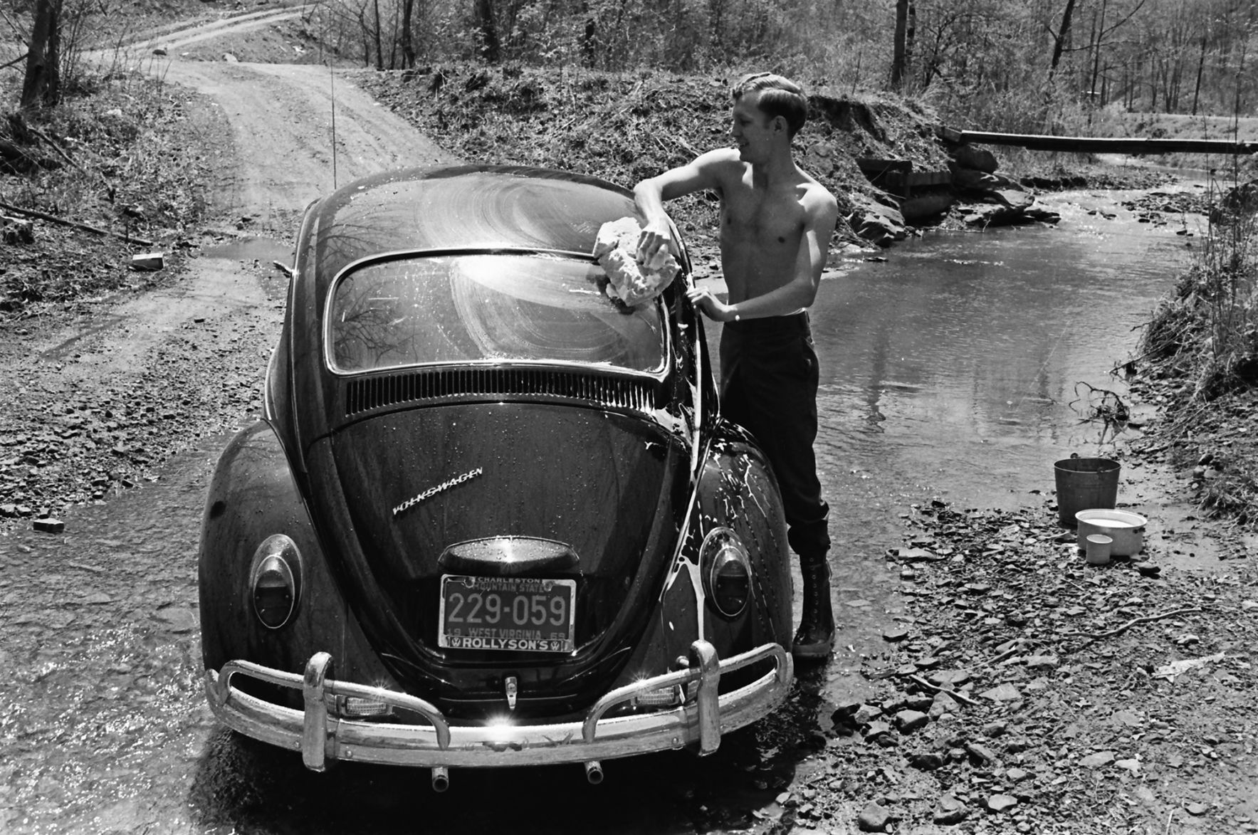 Vintage West Virginia: A wash in the creek